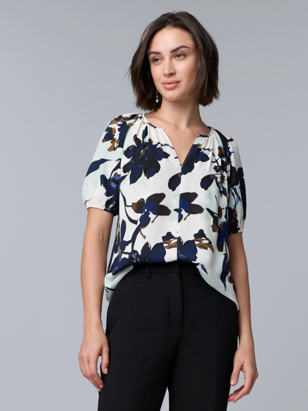Vera Wang floral blouse